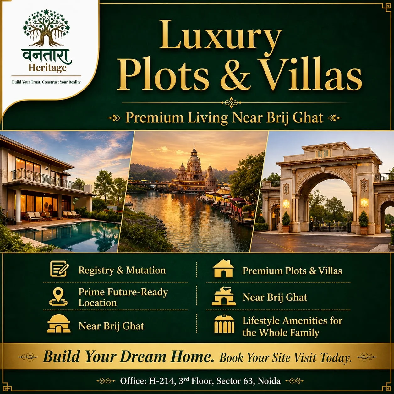 Vantara Heritage — Luxury Plots and Villas, premium living near Brij Ghat